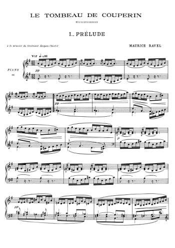 Le tombeau de Couperin. 1. Prélude